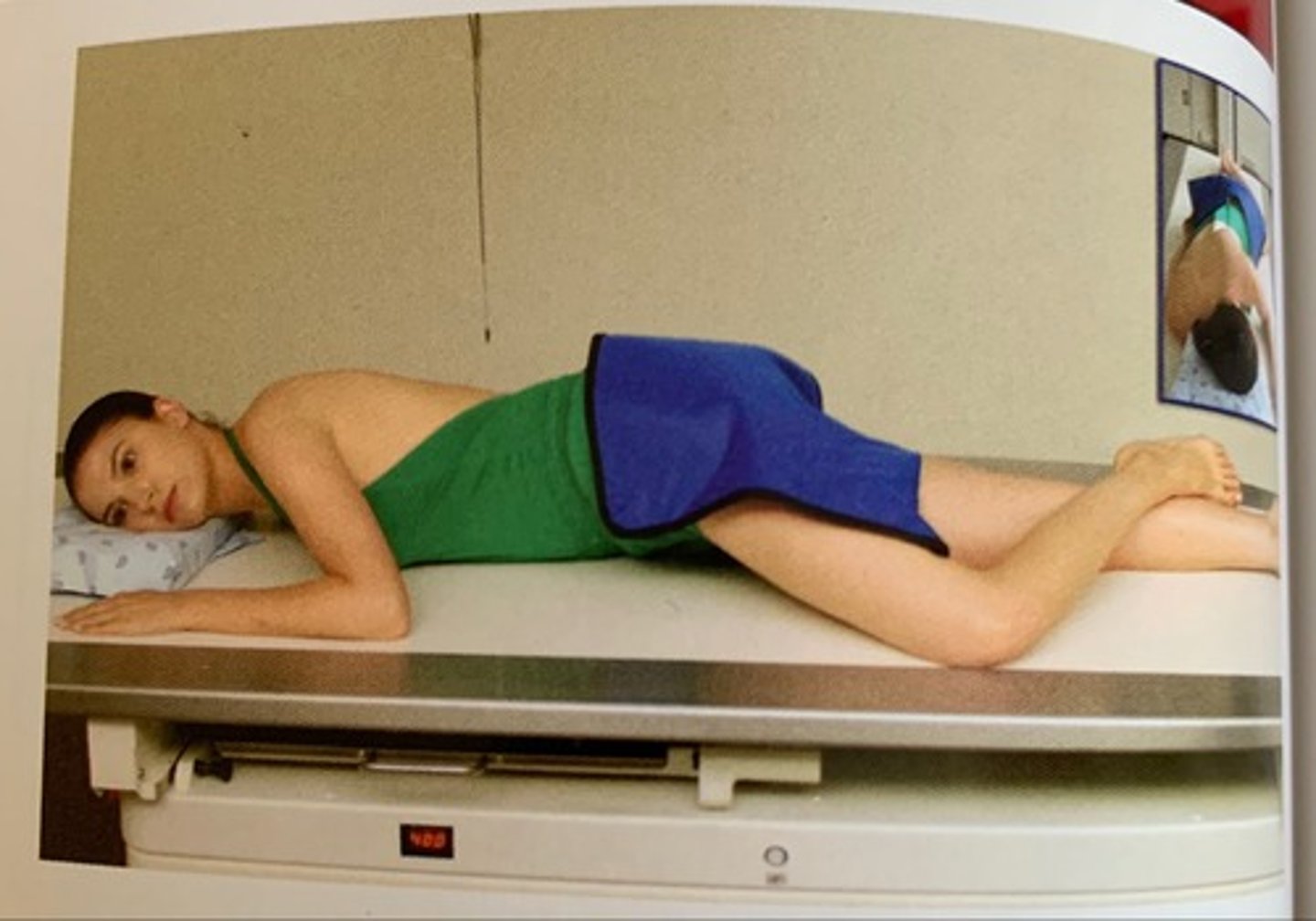 <p>Prone, 40-70 degree RAO. More angle for large body habitus, less angle for long/thin body habitus (40 - asthenic, 45-55 - sthenic, 70 - hypersthenic) Center lower for asthenic, higher for hypersthenic. Remember that the stomach is on the left side!</p>