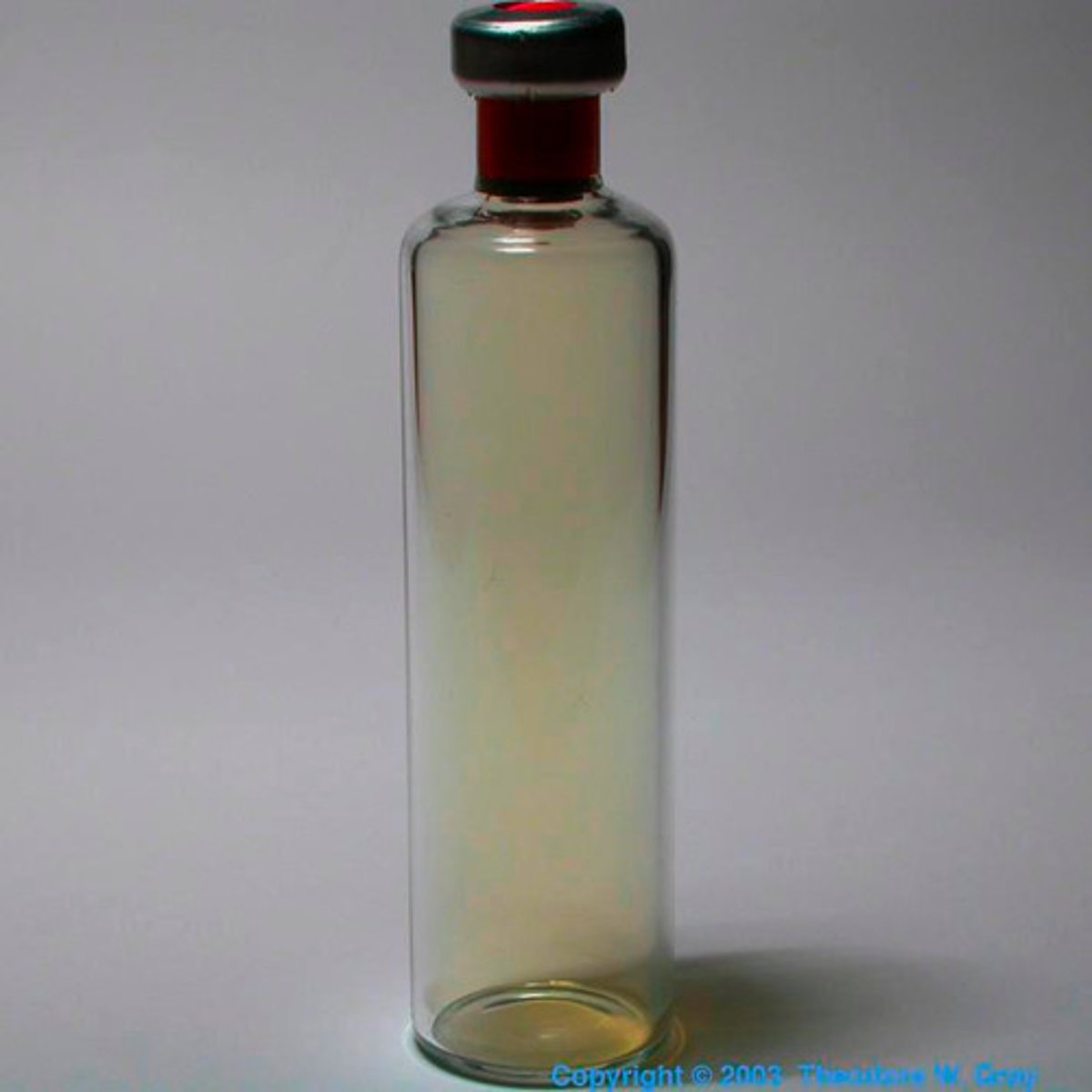 <p>A small bottle containing medicine or other liquid.</p>