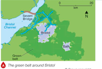 <p>Set up to prevent urban sprawl on urban fringe + merging of Bath + Bristol</p>