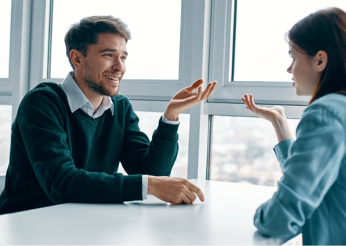 <p>Can we _____ after class?</p>