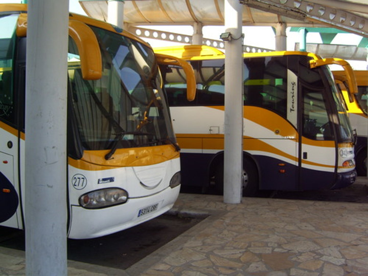 <p>a bus station</p>