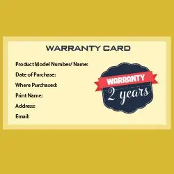 <p>warranty card</p>