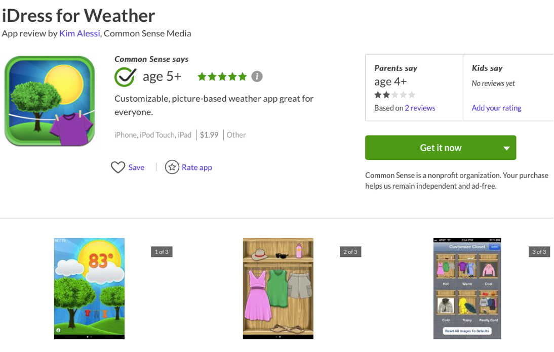 <p>Application to Help sequence and chose clothing based on weather</p><p>Intended Use: Motor Planning and EF difficulties specifically initiation and organization</p><p>FOR: Cognitive Approach</p><p></p>
