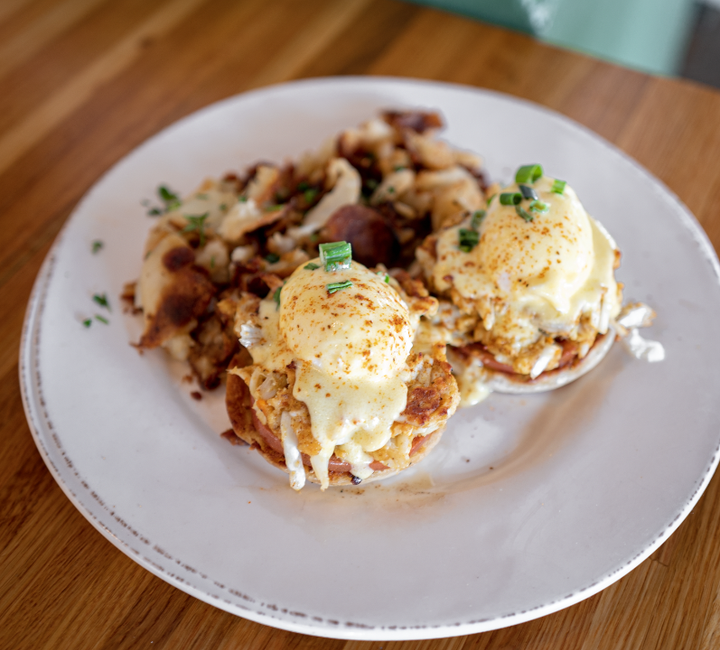 <p>Crab Cake Benny</p>