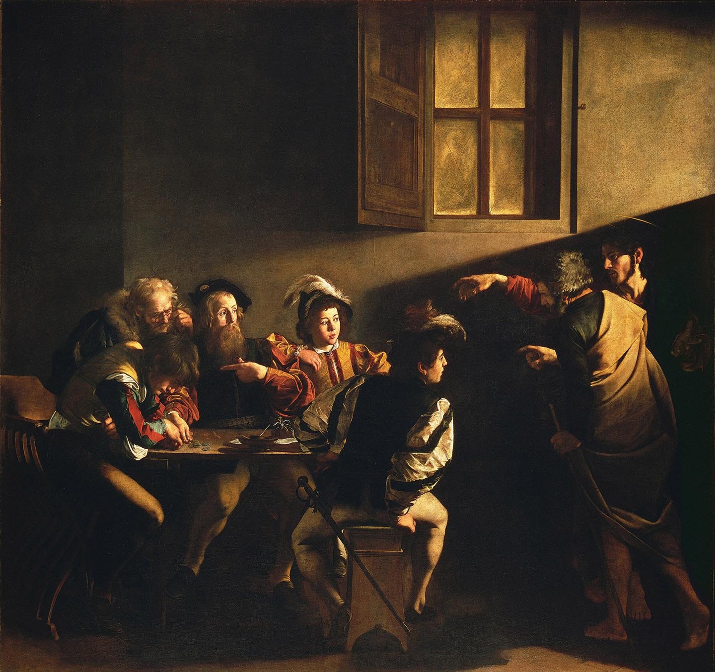 <p>Caravaggio, <em>The Calling of St. Matthew</em></p>