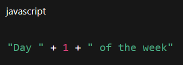 <p>Joining strings with <code>+</code></p>