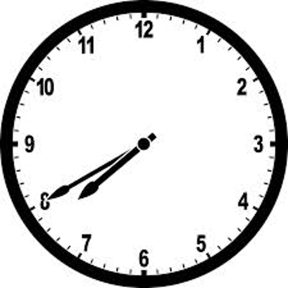 <p>It is 7:40</p>