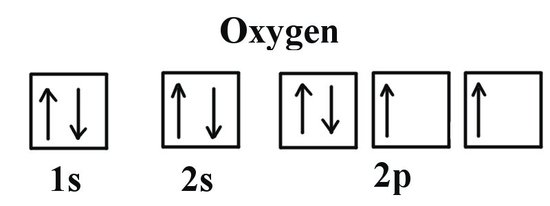 <p>most detailed e config, orbitals are boxes, arrows representing the spinning of opposite directions.</p>