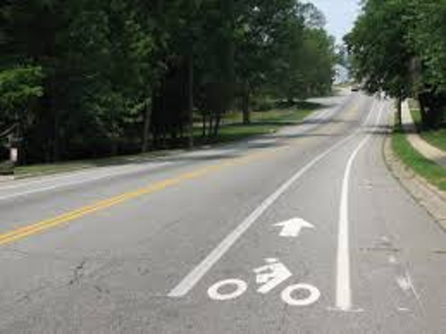 <p>Shared Lane Markings (also known as Sharrows) help bicyclists position themselves in the right location and in the right direction in a lane that is shared with motor vehicles.</p>