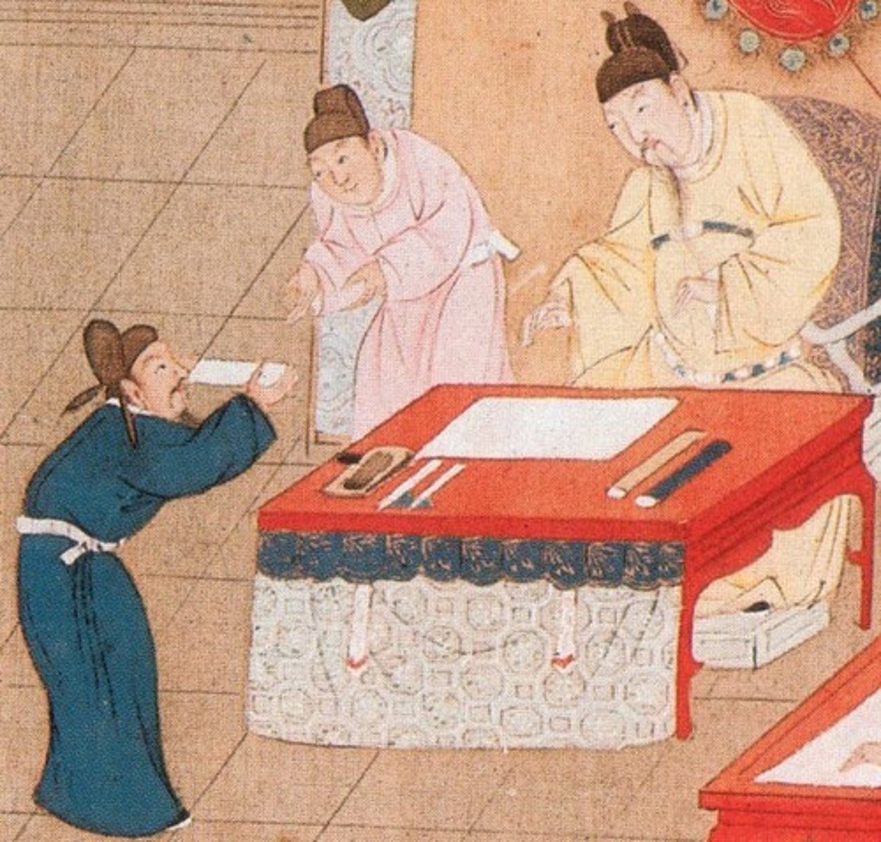 <p>in the Confucian social order, the emergence of families who combined the wealth with political power of sons who had become Confucian scholar-bureaucrats; continued to form the bases of the Chinese elite for millennia</p>