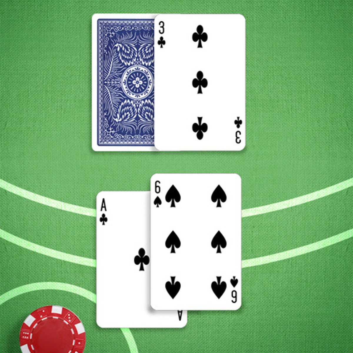 <p>You: 17</p><p>Dealer's Upcard: 3</p>