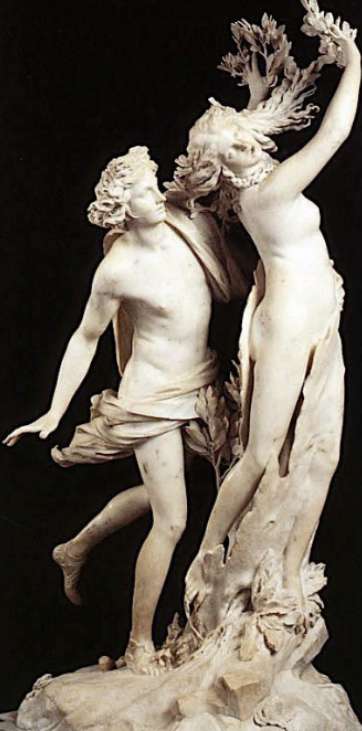 <p>Gianlorenzo Bernini, Apollo and Daphne, 1622-25. Marble</p>