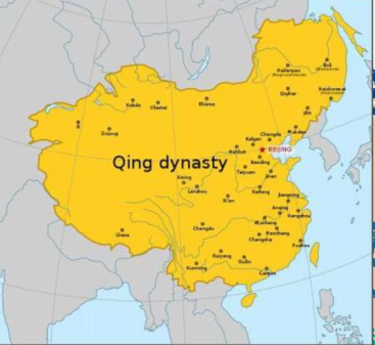 <p>- Quing dynasty would come and take over the Ming dynasty (expanded economy)<br>- They would get 2 main crops from America: corn and potatoes<br>- Quing dynasty would restrict foreign traders (hurt them in the long run)</p>