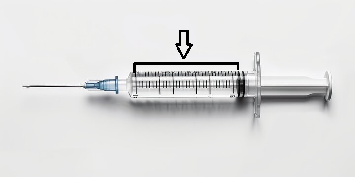 <p>the hollow part of syringe that holds the medication</p>