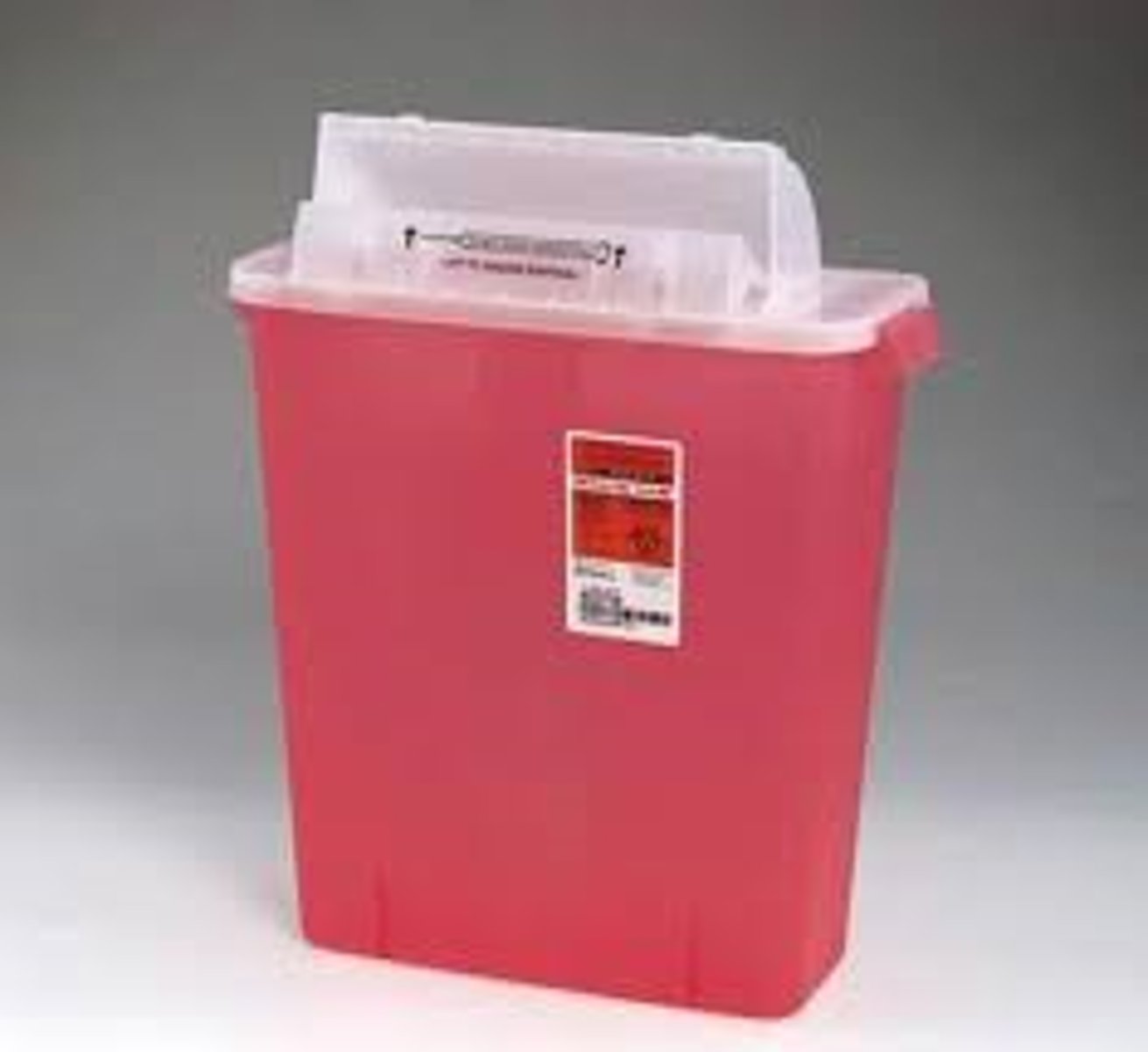 <p>Used to store used needles and scalpel blades until disposal (these items should not be placed into trash)</p>