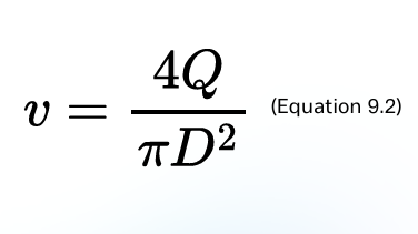 <p>formula for Characteristic velocity</p>