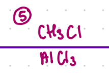 <p>Reagent:</p><p>CH3Cl & AlCl3</p><p>The Cl will get picked up by AlCl3</p>