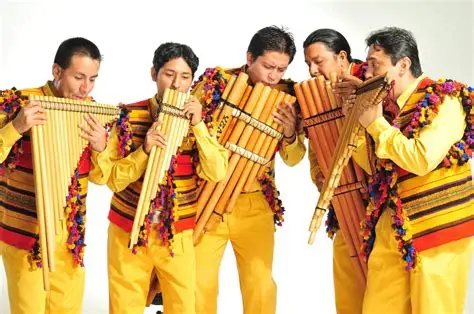 <p>panpipes common among indigenous populations from Peru </p>