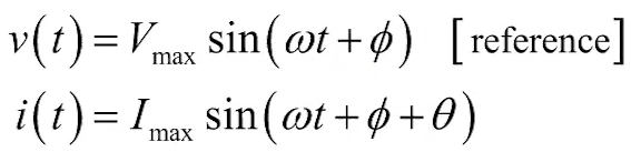 <ul><li><p>magnitude of phase shift </p></li><li><p>by convention, voltage taken as reference</p></li><li><p></p></li></ul><p></p>