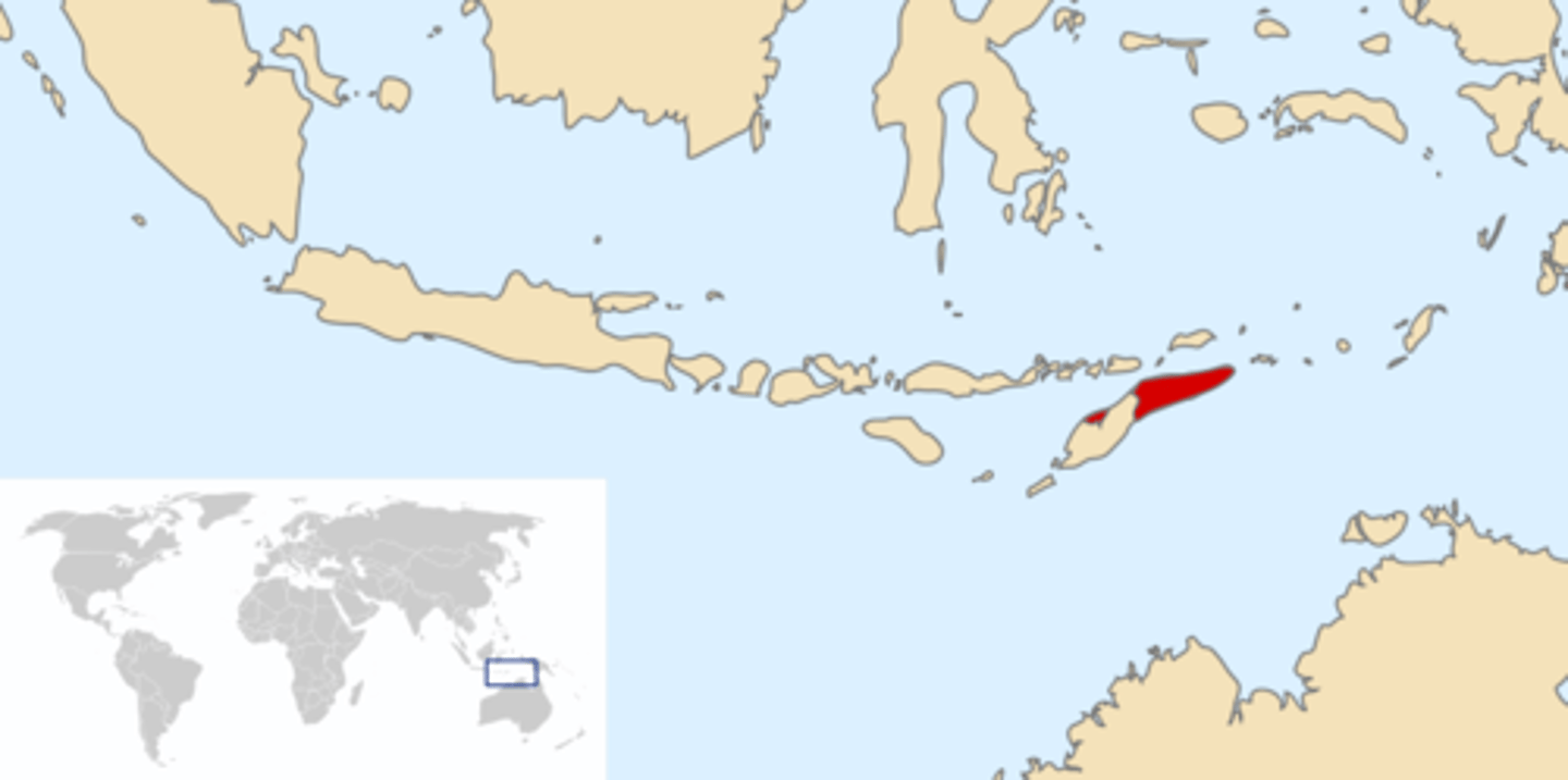 <p>The small country that shares an island</p>