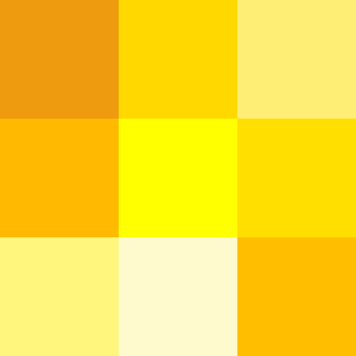<p>yellow (adj/n) </p>