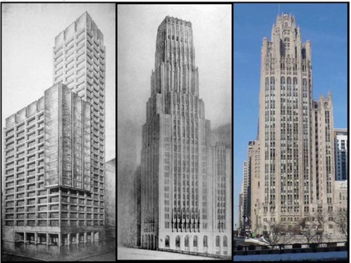 <p>Eliel Saarinen - 2nd place</p><p>Timothy Pflueger - - PT&amp;T Bldg.</p><p>Alfred Charles Finn - - Gulf Bldg</p><p>Eliel Sarrinen - - Cranbrook Peristyle</p>