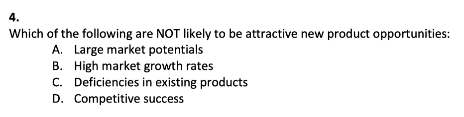 <p>Ideas screening. Signs of a Good Product Opportunity:</p>