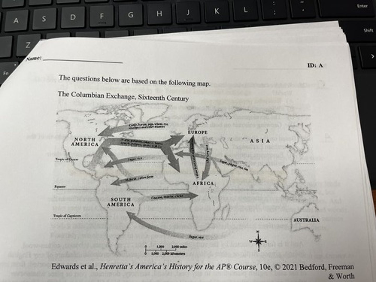 <p>which of the following most directly resulted from the arrival of American crops in the Old world?</p>