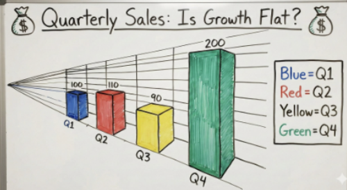 <p>Too much extra information cluttering the graphic</p>