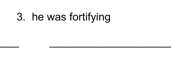 <p>II. Translate into Latin. (15 pts.)</p>