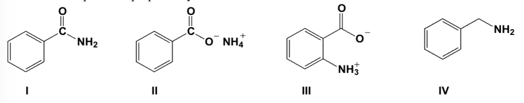 <p>Which compound is prepared by reaction of benzoic acid with ammonia and water?</p>