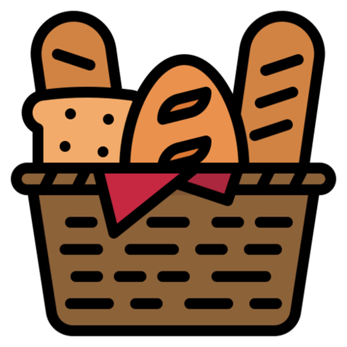 <p><strong><mark data-color="green" style="background-color: green; color: inherit;">das</mark> Brot, -e</strong></p><p>‎ </p><p>Was möchtest du aufs <u>Brot</u> haben?</p><p><em>(What would you like (to have) on your bread?)</em></p>