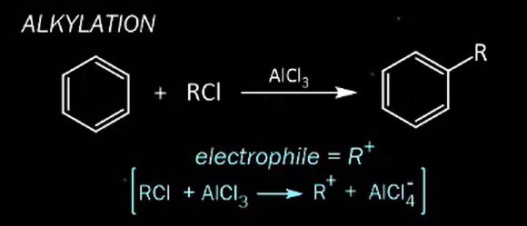 <p>Br uses FeBr3</p>