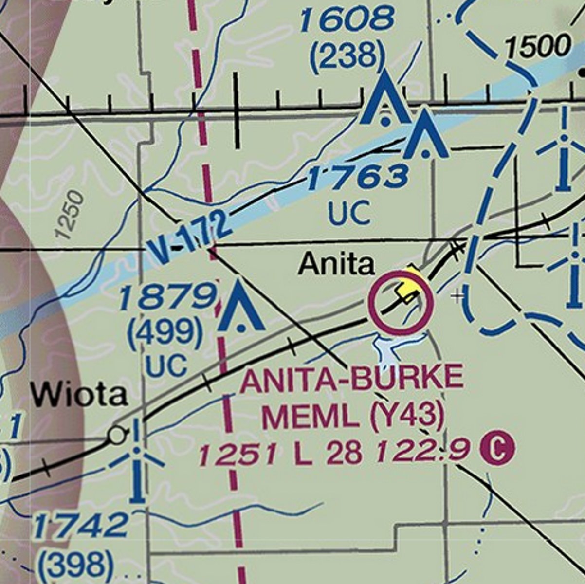 <p>Runway lights at Anita-Burke Airport shine . . .</p><p>[sunrise to sunset] / [when activated]</p>