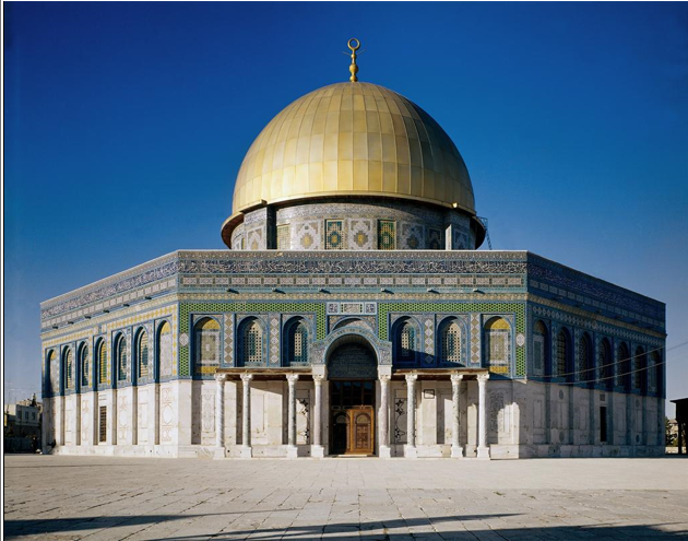 <p><span>Islamic (<strong>Umayad Dynasty</strong>), <em>Dome of the Rock, Jerusalem</em>, <strong>700</strong></span></p>