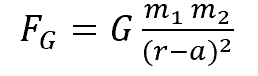 <p>Name the components of the equation for the tidal force </p><p></p>
