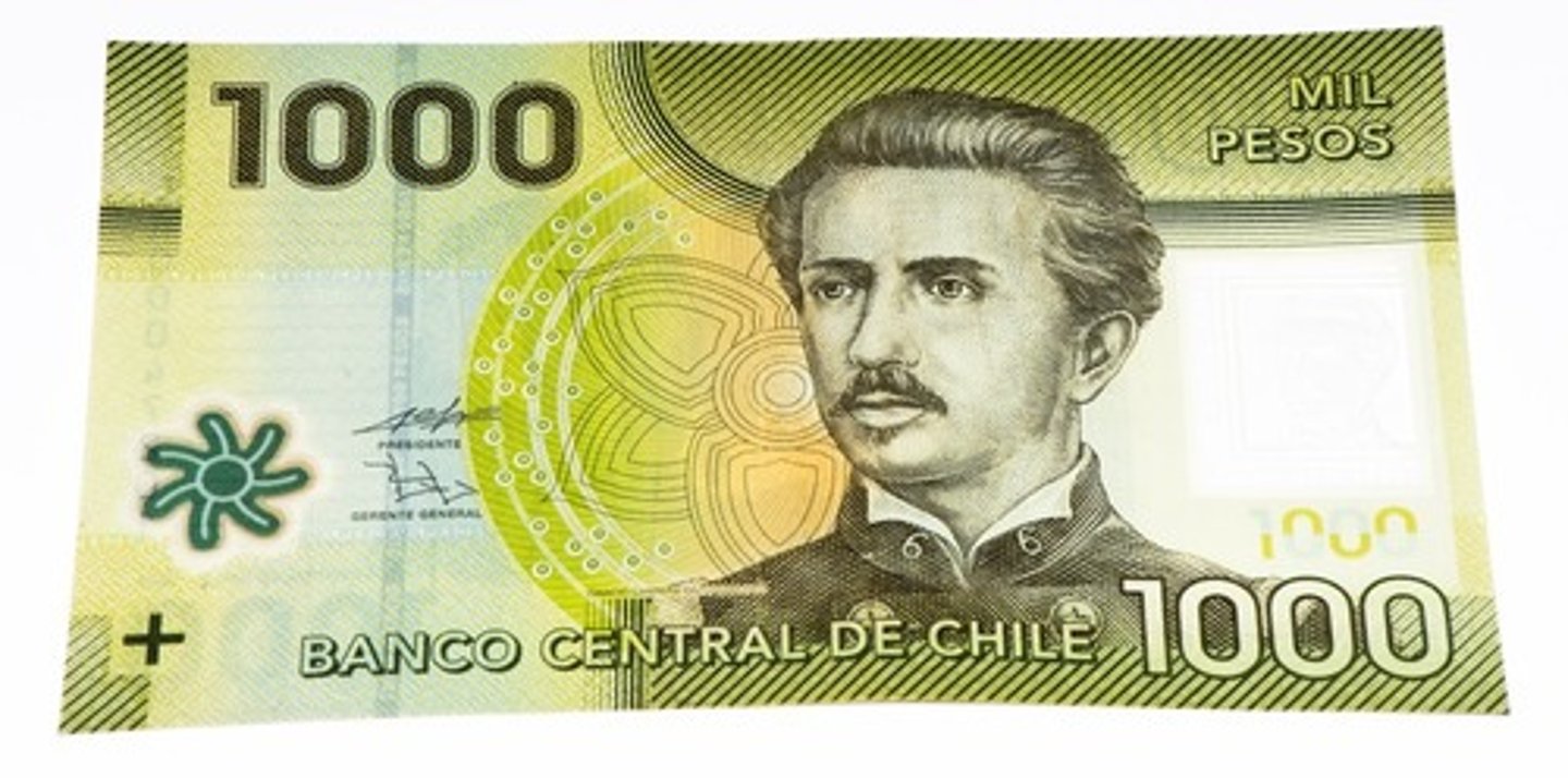 <p>1,000 peso bill in Argentina, Chile &amp; Uruguay </p>