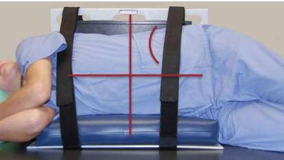 <ul><li><p>Cart or bed is locked</p></li><li><p>Cardiac board/radiolucent pad/sponge directly under pt’s L side</p></li><li><p>Pt lying on L side</p></li><li><p>Both arms raised above head</p></li><li><p>Coronal plane parallel to IR</p></li><li><p>AP: back against IR</p></li><li><p>PA: Chest against IR</p></li></ul><p></p>