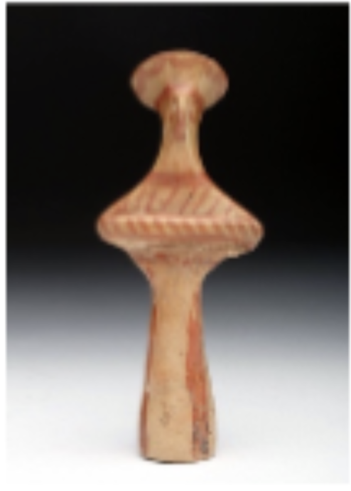 <p><strong><u>Date</u></strong> : 13th century BC</p><p></p><p><strong><u>Location</u></strong> : Mycenae</p><p></p><p><strong><u>Material</u></strong> : Clay</p><p></p><p><strong><u>Significance</u></strong> :</p><ul><li><p>evidence of <strong>religion</strong> </p><ul><li><p>votive <strong>worship</strong></p></li><li><p><strong>male god</strong> </p></li></ul></li><li><p><strong>unsure of what it represents</strong> </p><ul><li><p>offering ? </p></li><li><p>holding basket </p></li></ul></li></ul><p></p>