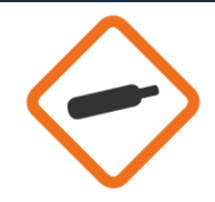 <p>Container contains pressurized gas. This may be cold when released. and explosive when heated. Containers should not be heated.</p>