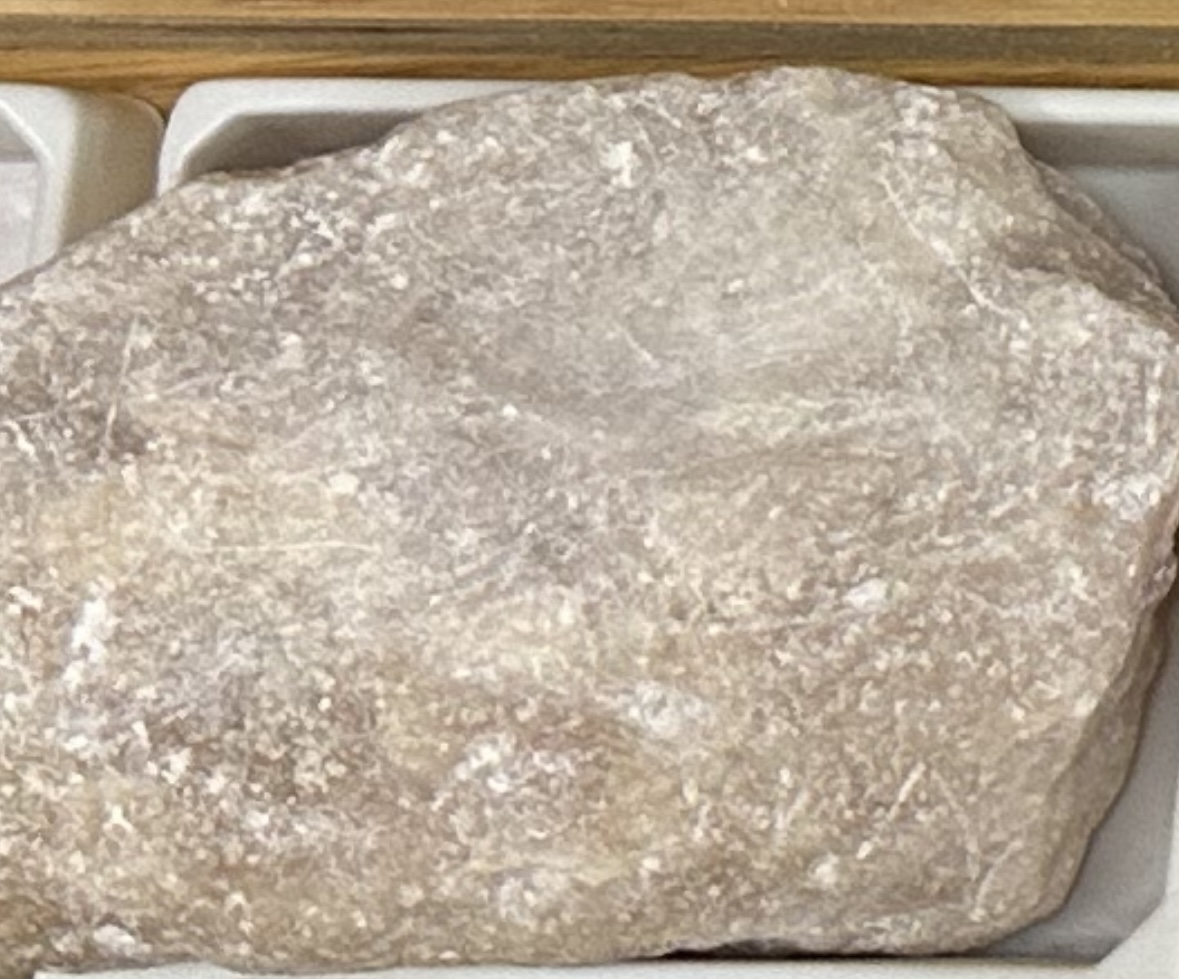 <p>Hardness: less than 1! very soft</p><p>Vitreous and waxy looking</p>