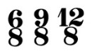 <p><span style="font-family: Aptos, sans-serif; line-height: 115%;"><span>6, 9, 12</span></span></p>
