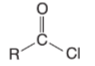 <p>A carbonyl group with a chlorine molecule</p>