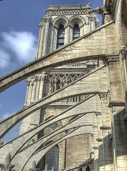 <p>Artist: N/A</p><p>Title: Cathedral of Notre Dame (“Our Lady”)</p><p>Medium: Lutetian limestone and wood </p><p>Date: Begun in 1163</p><p>Culture: Gothic architecture </p>