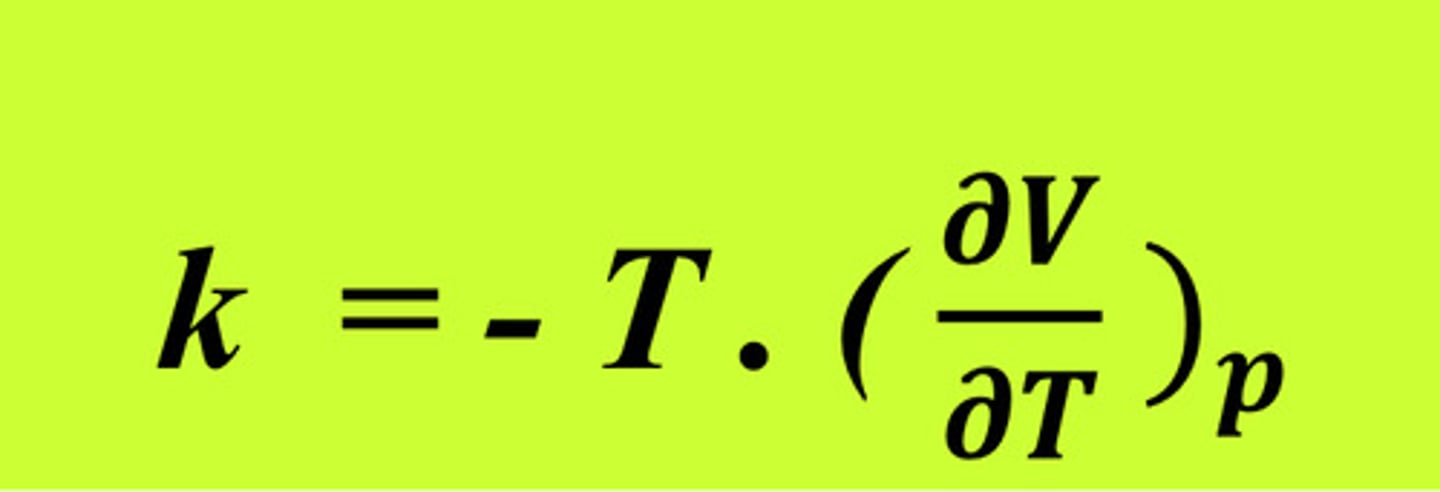 <p>k = coef de chaleur latente de compression <br>=> grandeur extensive en m^3</p>