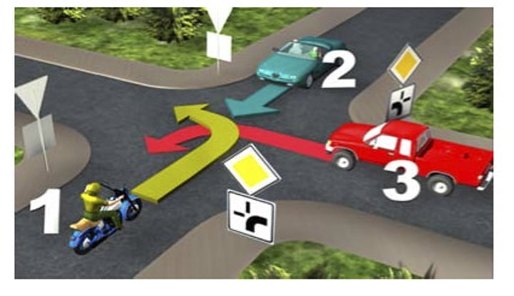 <p>c. Vehicles 1 and 3.</p>