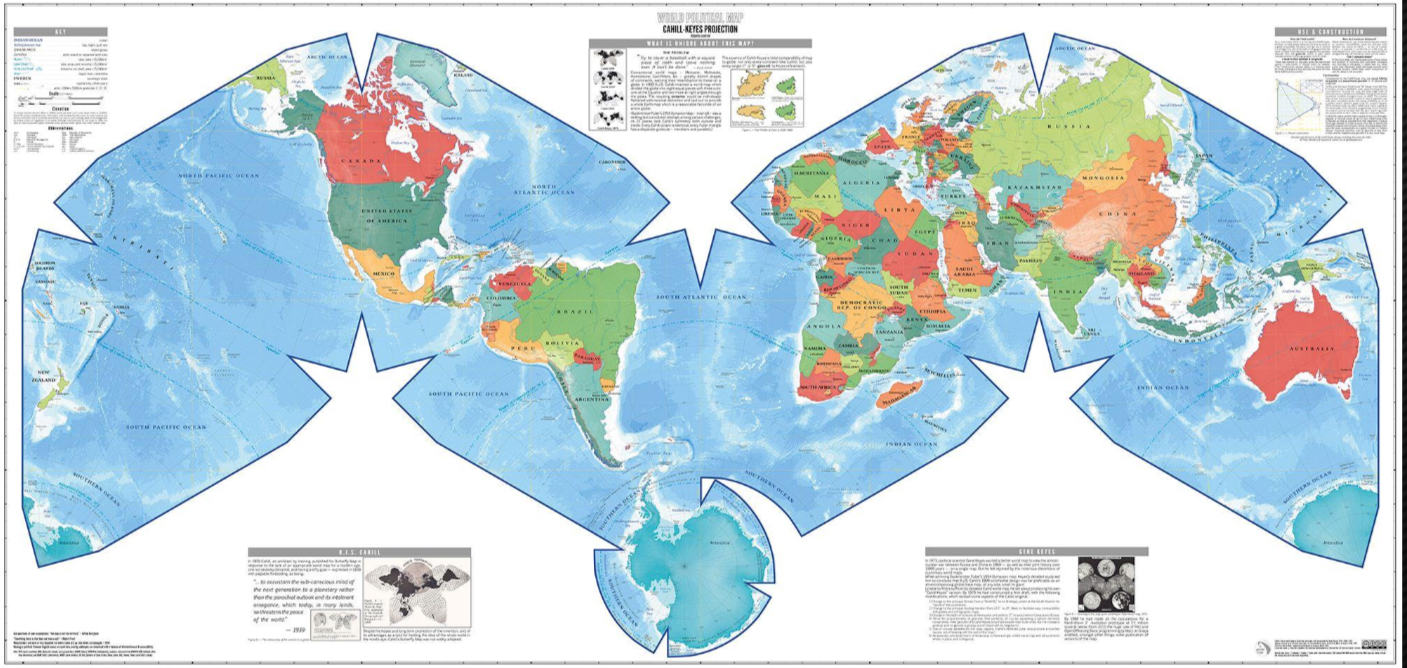 <p>Map projection</p>