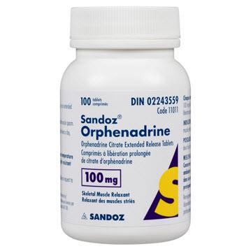 <p>Orphenadrine binds and inhibits both _____ and ______ receptors?</p>