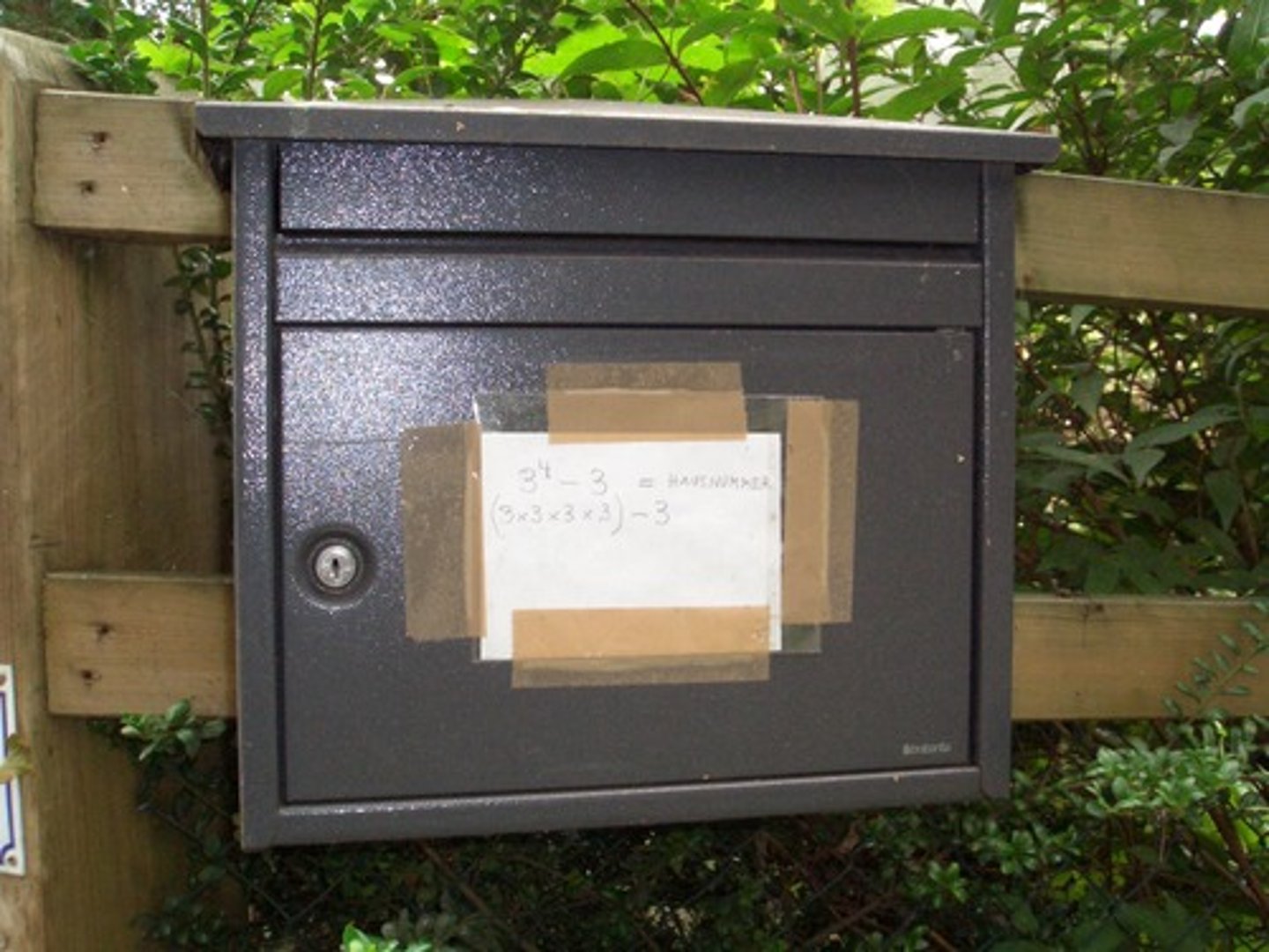<p>the mailbox</p>