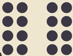<p>Which gestalt principle do we use to perceive this figure as two groups of dots and not 16 dots?</p>